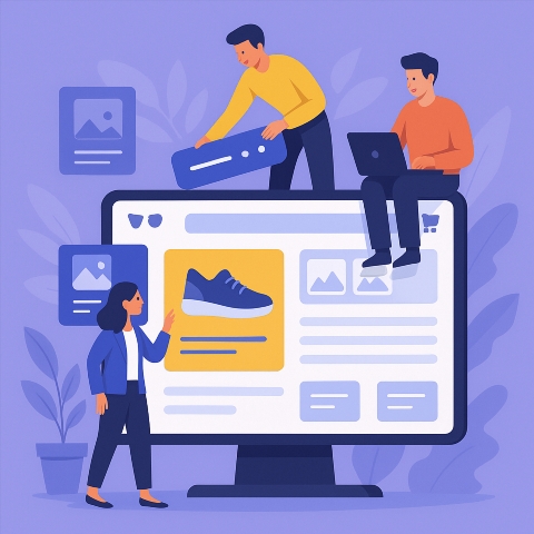 Website builder for attracting customers online