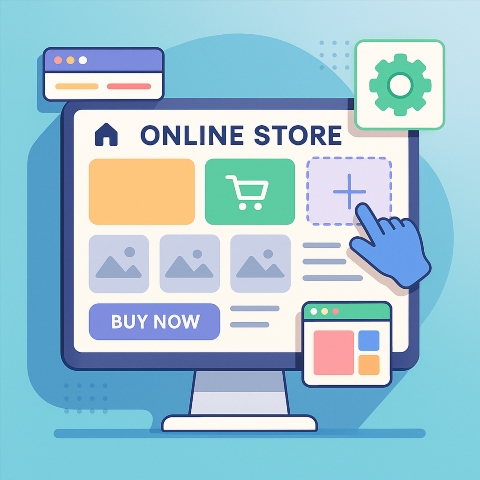 Construtor de sites para lançar produtos online