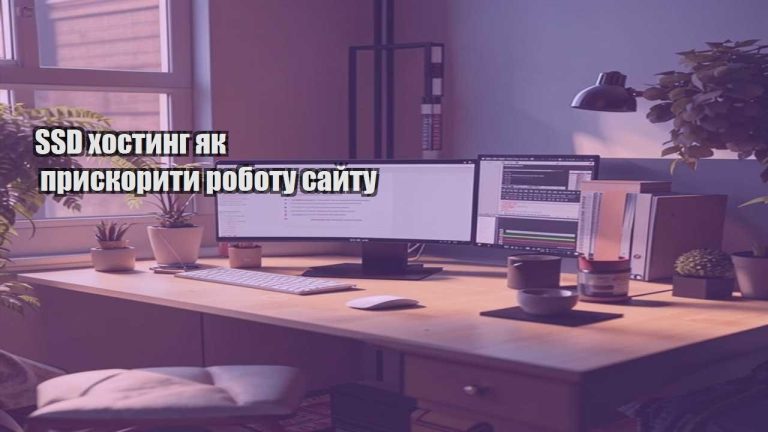 SSD хостинг як прискорити роботу сайту