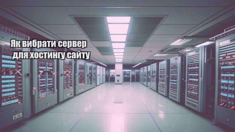 Як вибрати сервер для хостингу сайту