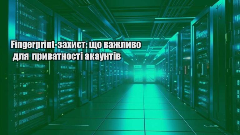 Fingerprint захист що важливо для приватності акаунтів