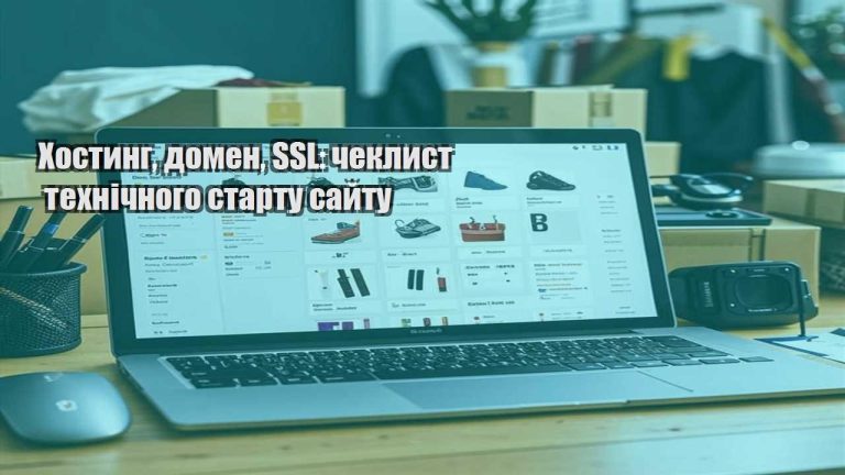 Хостинг домен SSL чеклист технічного старту сайту