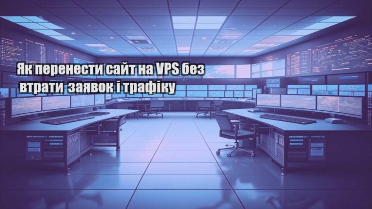 Як перенести сайт на VPS без втрати заявок і трафіку