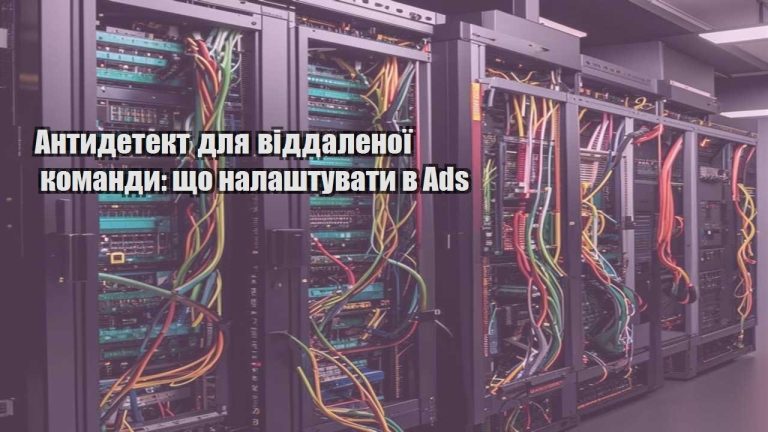 Антидетект для віддаленої команди що налаштувати в Ads