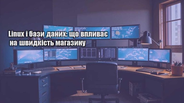 Linux і бази даних що впливає на швидкість магазину