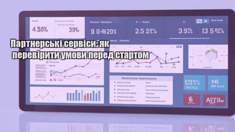 Партнерські сервіси як перевірити умови перед стартом