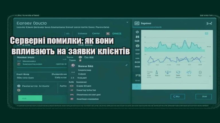 Серверні помилки як вони впливають на заявки клієнтів