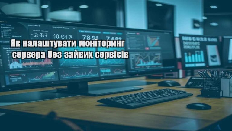 Як налаштувати моніторинг сервера без зайвих сервісів