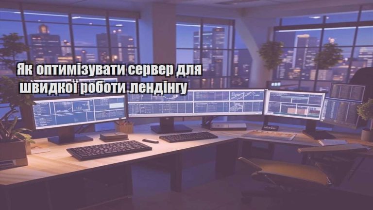 Як оптимізувати сервер для швидкої роботи лендінгу