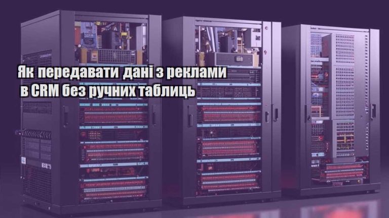 Як передавати дані з реклами в CRM без ручних таблиць
