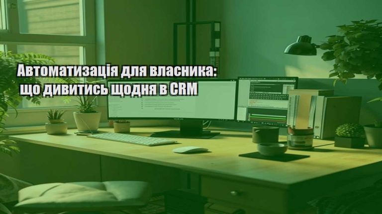 Автоматизація для власника що дивитись щодня в CRM