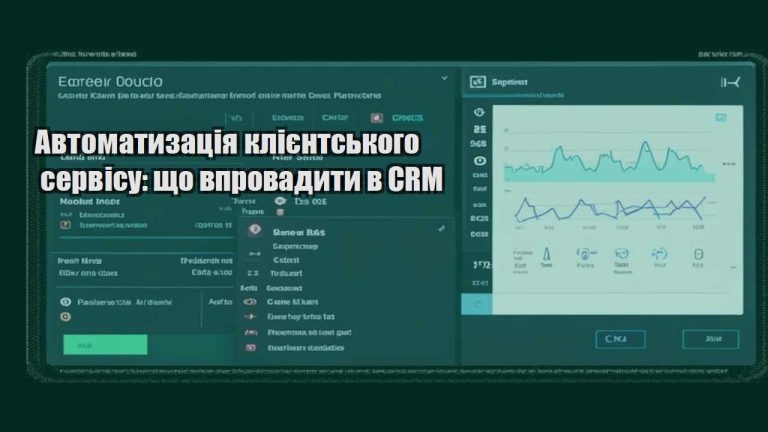 Автоматизація клієнтського сервісу що впровадити в CRM