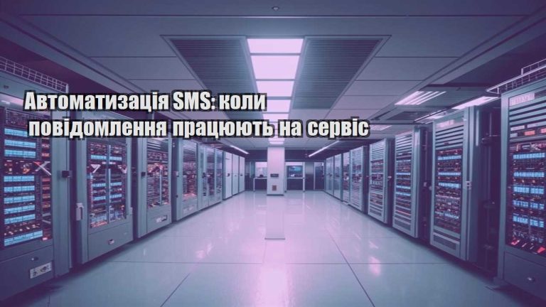 Автоматизація SMS коли повідомлення працюють на сервіс