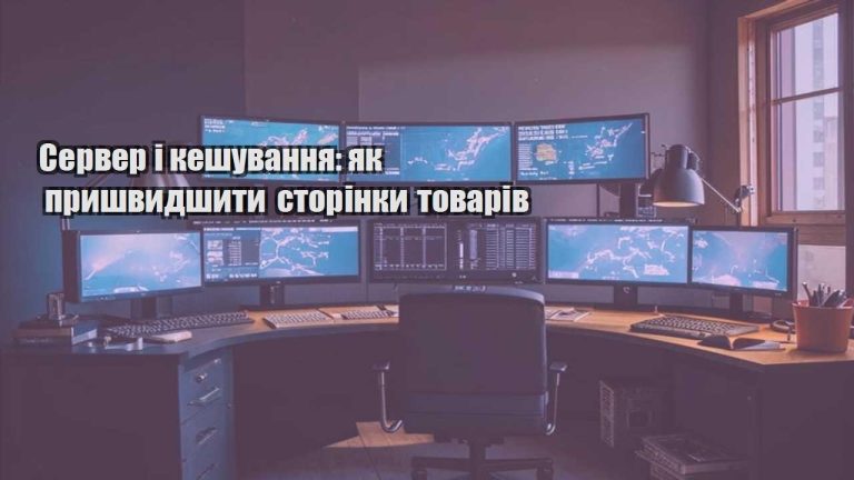 Сервер і кешування як пришвидшити сторінки товарів