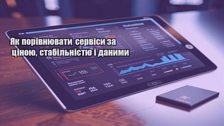 Як порівнювати сервіси за ціною стабільністю і даними