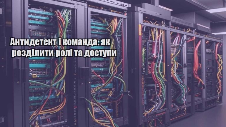 Антидетект і команда як розділити ролі та доступи