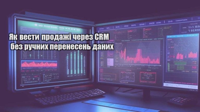 Як вести продажі через CRM без ручних перенесень даних