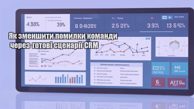 Як зменшити помилки команди через готові сценарії CRM
