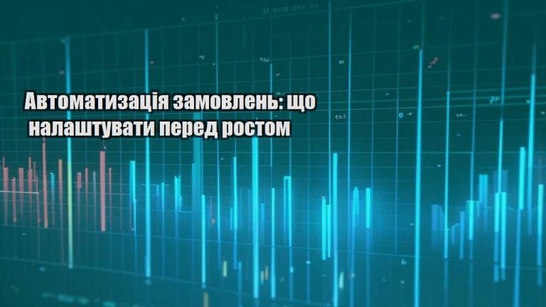 Автоматизація замовлень що налаштувати перед ростом