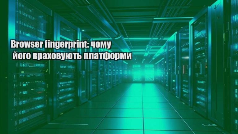 Browser fingerprint чому його враховують платформи
