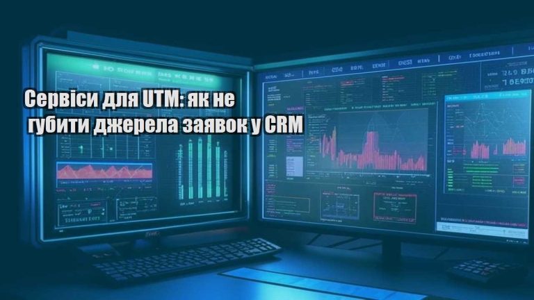 Сервіси для UTM як не губити джерела заявок у CRM