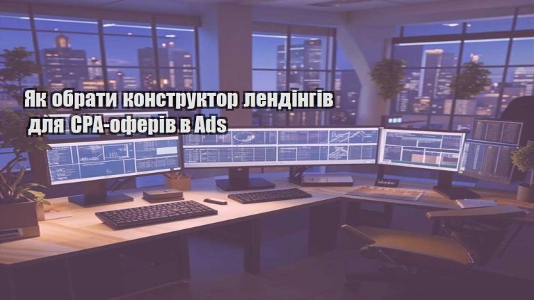 Як обрати конструктор лендінгів для CPA оферів в Ads