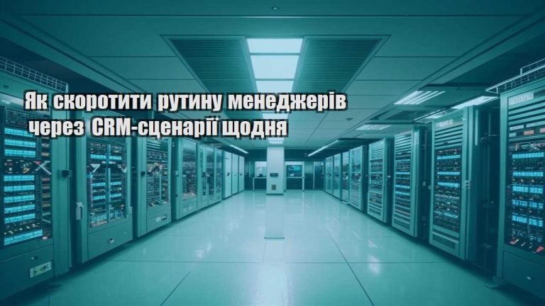 Як скоротити рутину менеджерів через CRM сценарії щодня