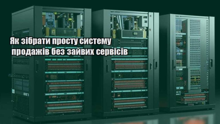 Як зібрати просту систему продажів без зайвих сервісів