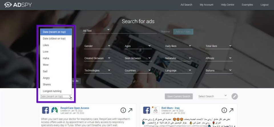 AdSpy ovtap