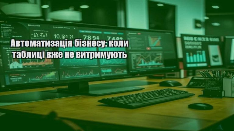 Автоматизація бізнесу коли таблиці вже не витримують