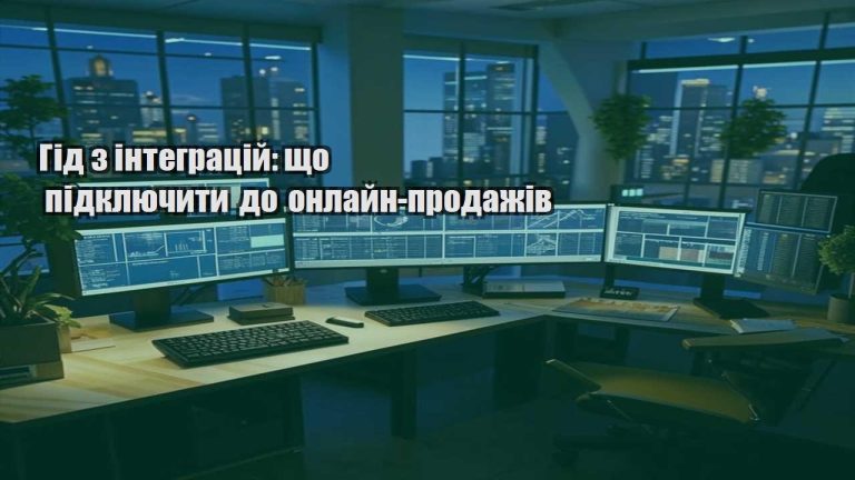 Гід з інтеграцій що підключити до онлайн продажів